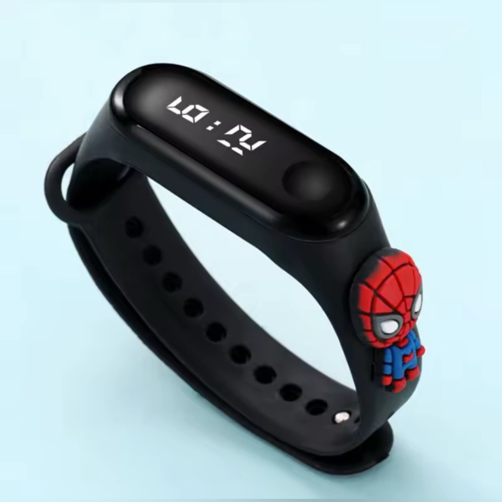 Disney Black Spider-Man Kids Digital Watch